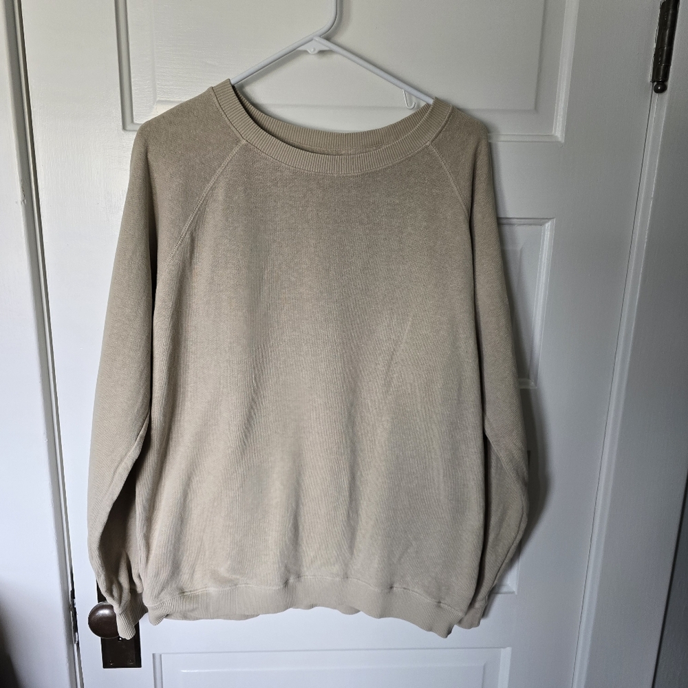 Jungmaven Hemp French Terry Raglan Bonfire Sweatshirt Canvas M